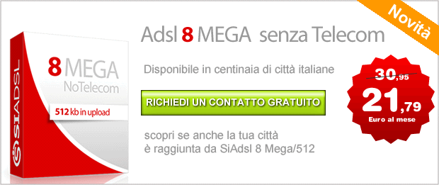 Offerte internet adsl senza linea telefonica senza telefono Linea adsl offerte